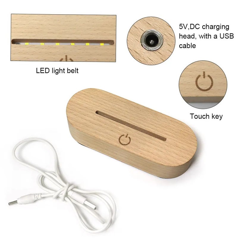 Bluejw Decoration Night Light, Plug-in Bedside Lamp Night Lights for Bedroom, Baby Night Light, Warm White Glow - Image 5